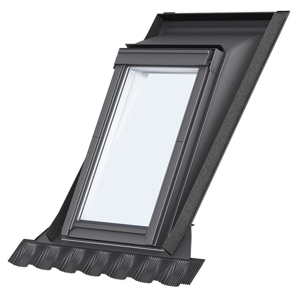 VELUX Aufkeilrahmen EAW 6000 Ziegel hoch/Welle Alu, 114x140 cm (SK08) Image
