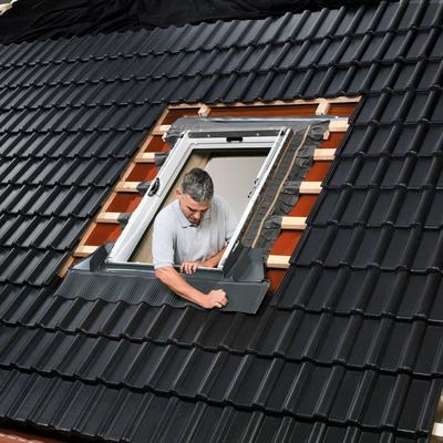 VELUX Eindeckrahmen EDS 2000 Schiefer Stehfalz, 78x118 cm (MK06) Image