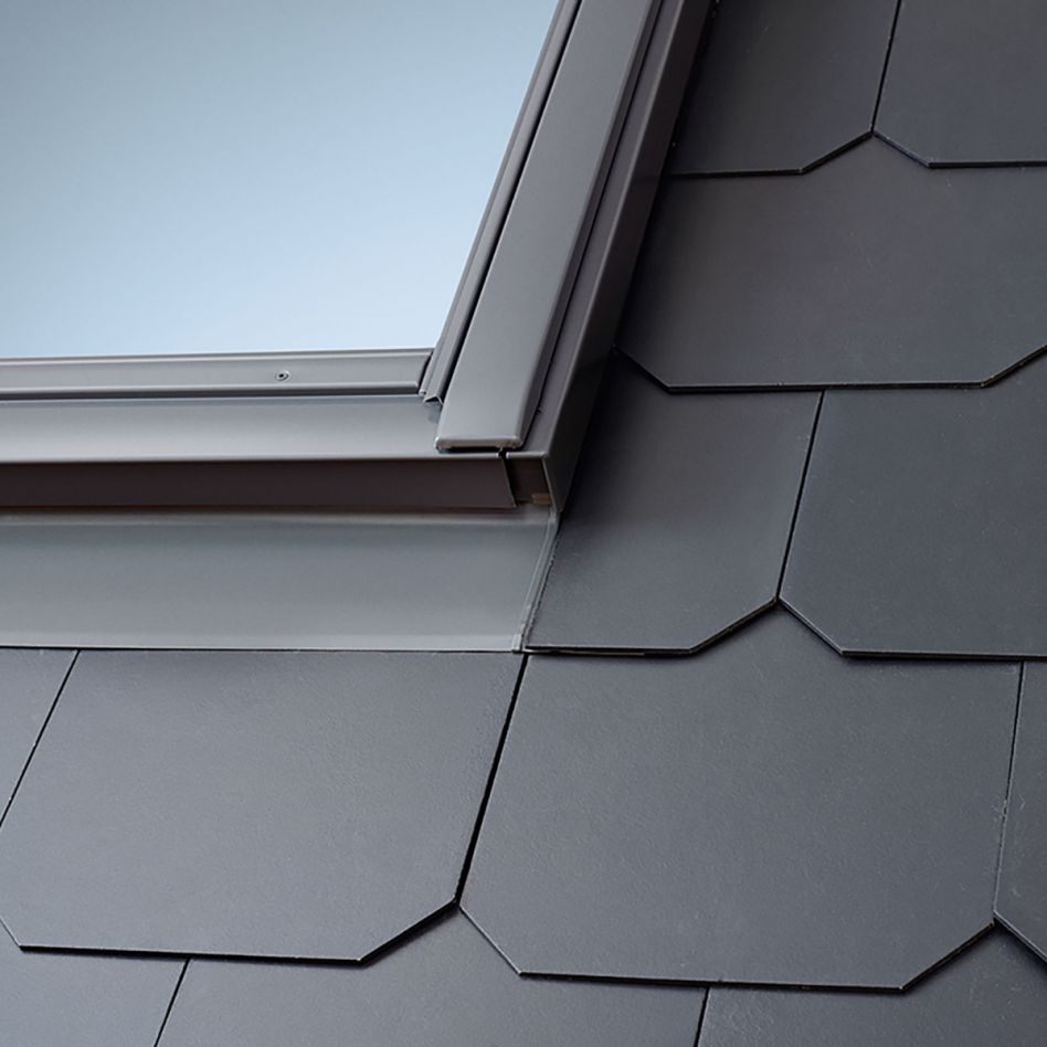 VELUX Eindeckrahmen EDL 1000 Schiefer Schichtstück, 78x160 cm (MK10) Image