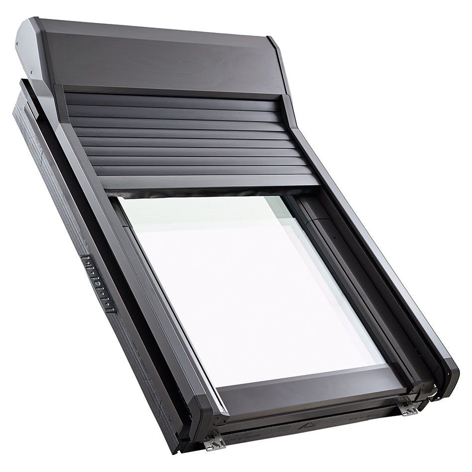 Roto Außenrollladen RotoQ ZRO S Qx 1 Solar-Funk, 134x98 cm (13/9) Image