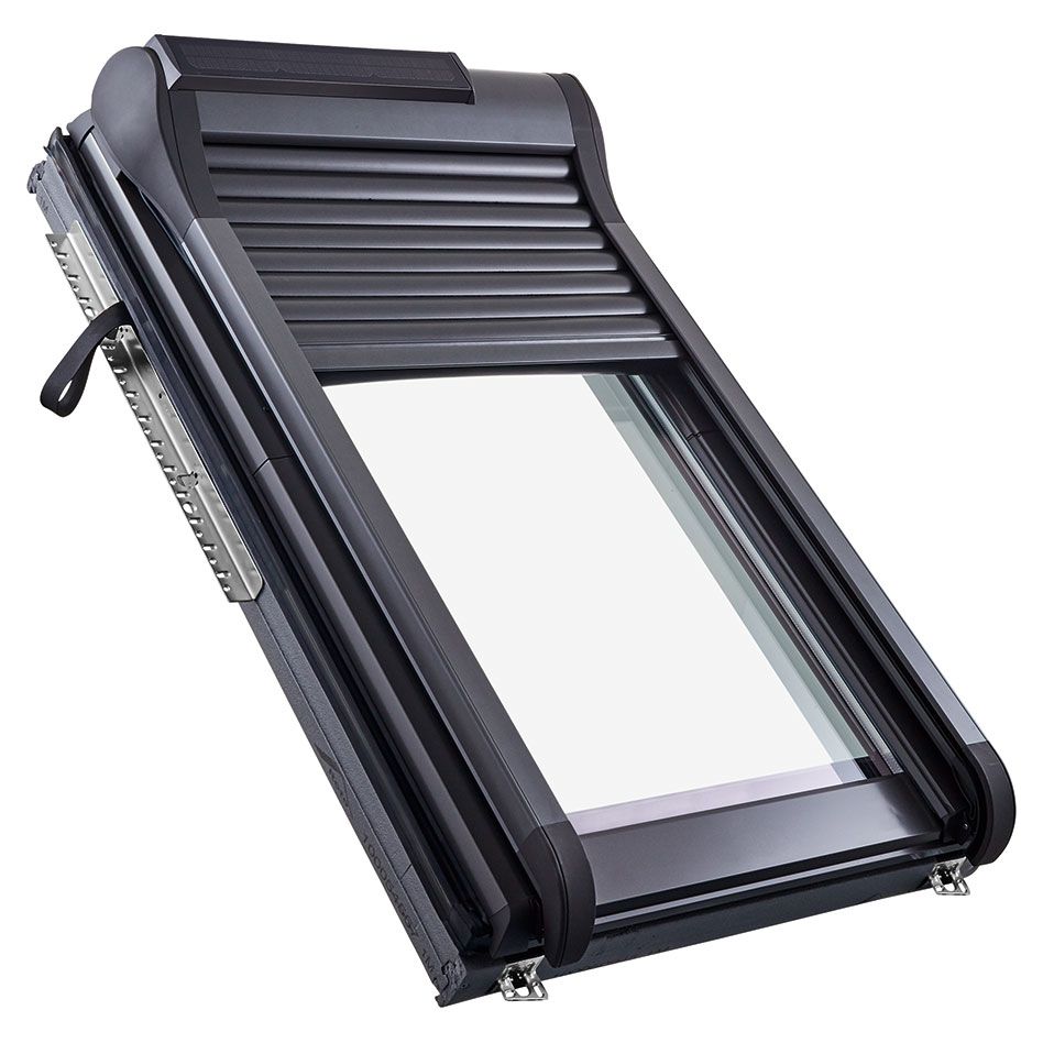 Roto Außenrollladen Designo ZRO S R8SR Solar Funk, 105x112 cm (10/11) Image