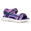 Sandale GEOX "J SANDAL AIRADYUM GI", Kinder, Gr. 28, blau (navy, lila), Textil, Synthetik, sportlich, Schuhe, Trekking Sandale, Klettschuh mit wasserfreundlicher Ausstattung