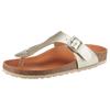 Zehentrenner VERBENAS "Ryton Elephant", Damen, Gr. 41, gold (goldfarben), Lederimitat, leicht glänzend, klassisch, Schuhe, Sommerschuh, Zehentrenner für City- und Strandbesuche geeignet
