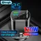 Elough Retractable Car Charger 5 in 1 Fast Charging Car Charger Retractable Cable 2 type c Ports Car