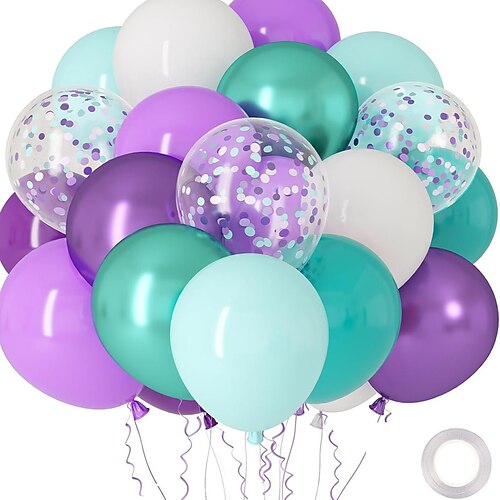 Geburtstagsparty 30-teiliges Ballonset Glitzerballons Happy Birthday mehrere Farben erhältlich Image