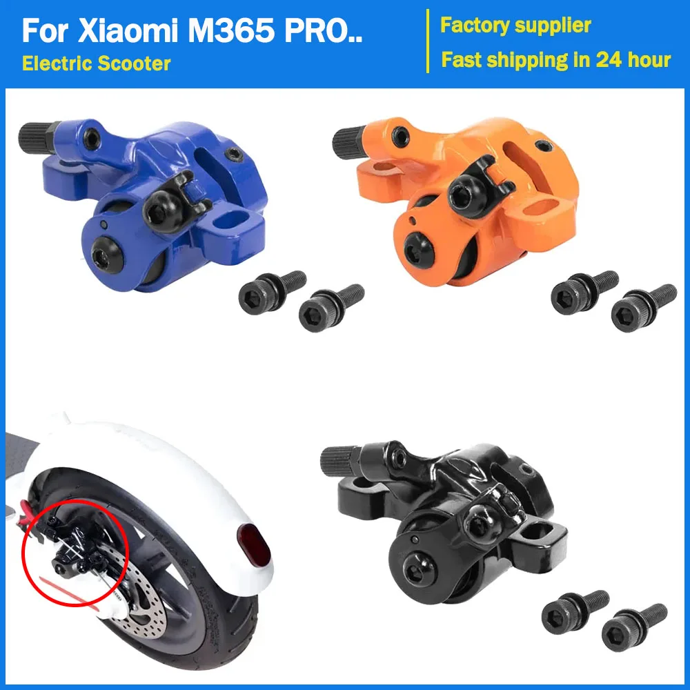 Elektroroller-Bremssattel für Xiaomi 4 Pro M365 PRO MI 3 1S Kickscooter, Hinterrad-Scheibenbremse aus Aluminiumlegierung mit Schrauben Image