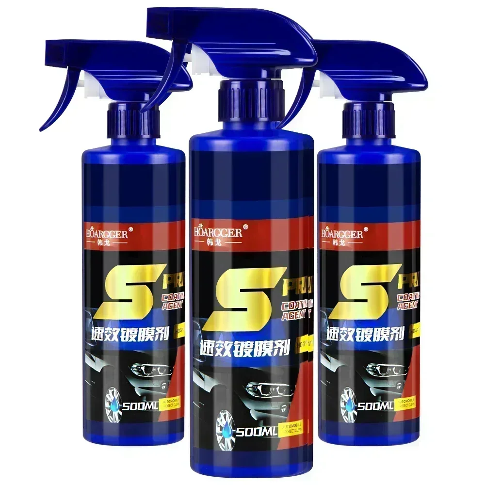 500 ml 3 In 1 Autolack Reparatur Keramik Beschichtung Spray Schnelle Nano-beschichtung Spray Wachs Automotive Hydrophobe polnischen Farbe Reiniger Image