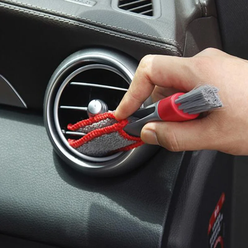 1PC Auto Reinigung Pinsel Innen Klimaanlage Vent Reinigung Werkzeug Multifunktionale Staub Pinsel Reinigung Werkzeug Kehren Staub Auto Image