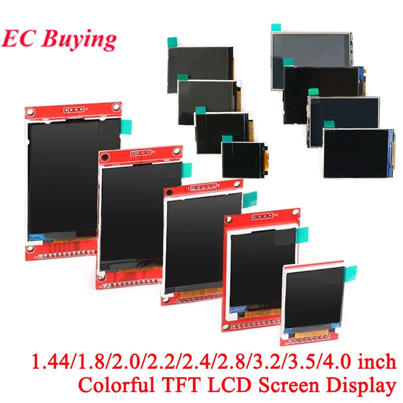 1,44/1,8/2,0/2,2/2,4/2,8/3,2/3,5/4,0 Zoll Farbe SPI Serielle Schnittstelle TFT LCD Display Laufwerk ILI9341 ST7796 240x320 Mit Touch Image