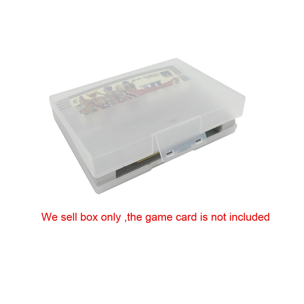 Aufbewahrung sbox Schutz klar transparent Box Abdeckung für Snes EU/JP Version Spielkarte Image