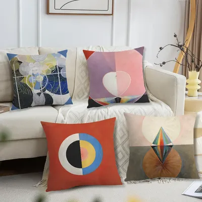 Art Hilma af Klint Kissenbezug Wohnzimmer Kopfteil Büro Kissen Schlafzimmer Kissen Sofa Nickerchen Image