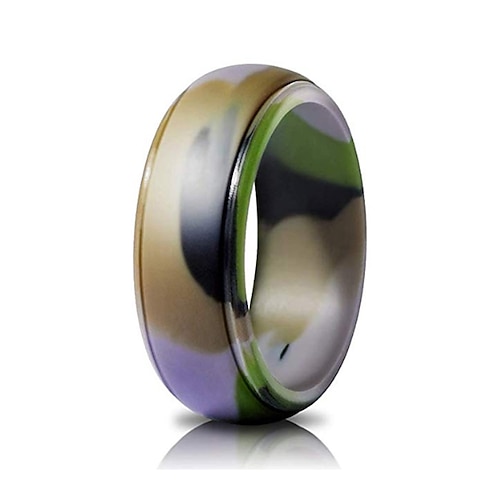 anello in silicone nero opaco per uomo – fede nuziale comoda e resistente, elegante anello in gomma per uno stile di vita attivo, sport, lavoro e uso quotidiano