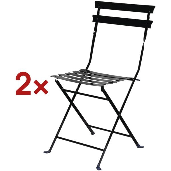 meet 2er-Set Klappstuhl »meet - Eden« schwarz, 38x44 cm Image