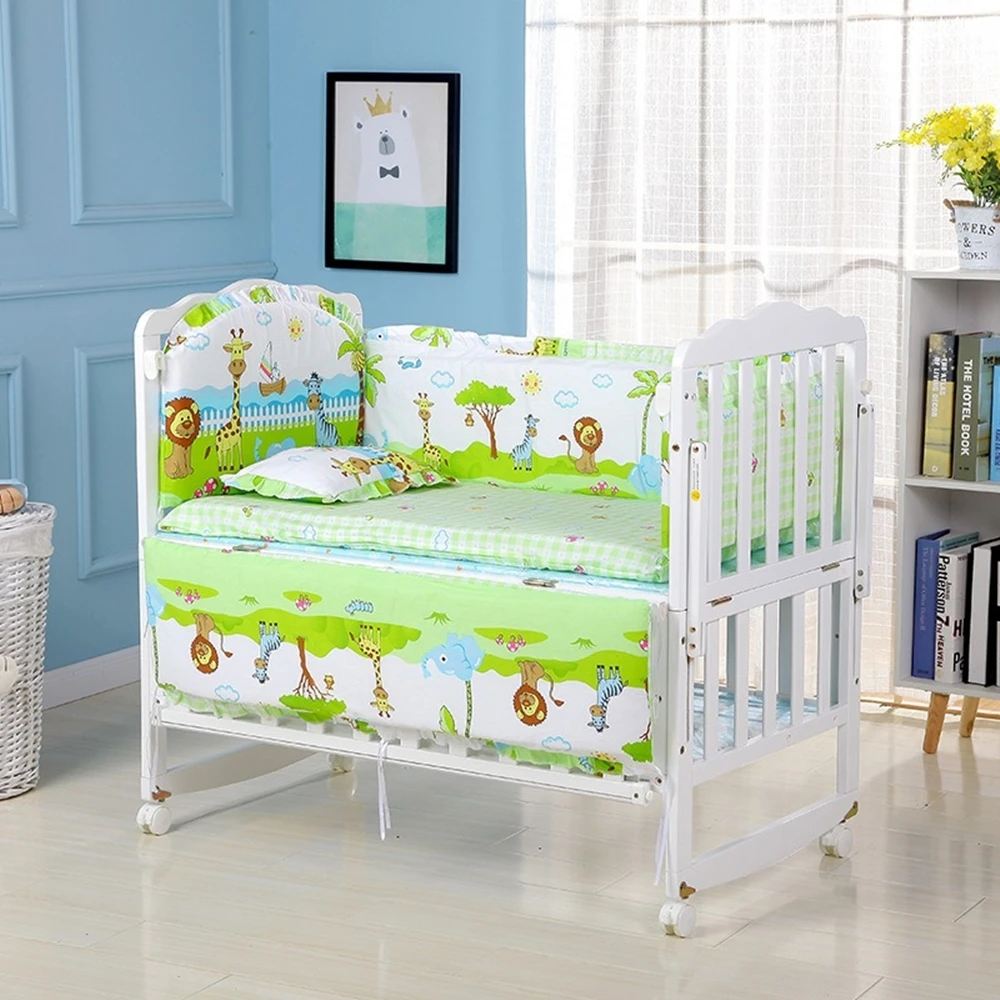 Ensemble de literie pour berceau 6 pièces pour garçons et filles, literie pour chambre d