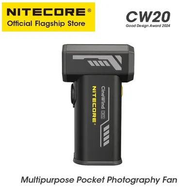 NITECORE CW20 Outdoor Camping Fan Multipurpose Pocket Photography Fan Electric Portable Air Blower