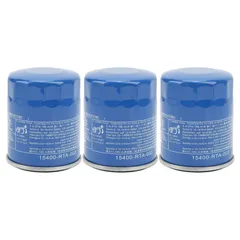 3pcs Oil Filters Metal Stable High Efficiency Engine Oil Filter 15400 RTA 003 Replacement for Honda