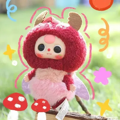 New Baby Three Little Elf Series Animal Elements Soft Vinyl Doll Pendant Toys Trendy Blind Box Girl