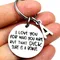 I Love You Funny Keychain Gifts for Boyfriend Fiance Husband, Anniversary Birthday Valentines Day