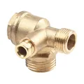 Compressore d'aria valvola di ritegno serbatoio compressore pressione aria valvola di ritegno connettore per tubo pistone di alta qualità Pum 3 porte