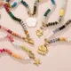 Badu Collana con ciondolo stella marina a forma di cuore floreale in acciaio inossidabile con