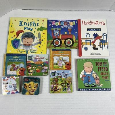 Disney Toys | Toddler Baby Board Books Board Book Bundle 10 Books Disney Elmo Paddington Bear | Color: Tan | Size: Osbb