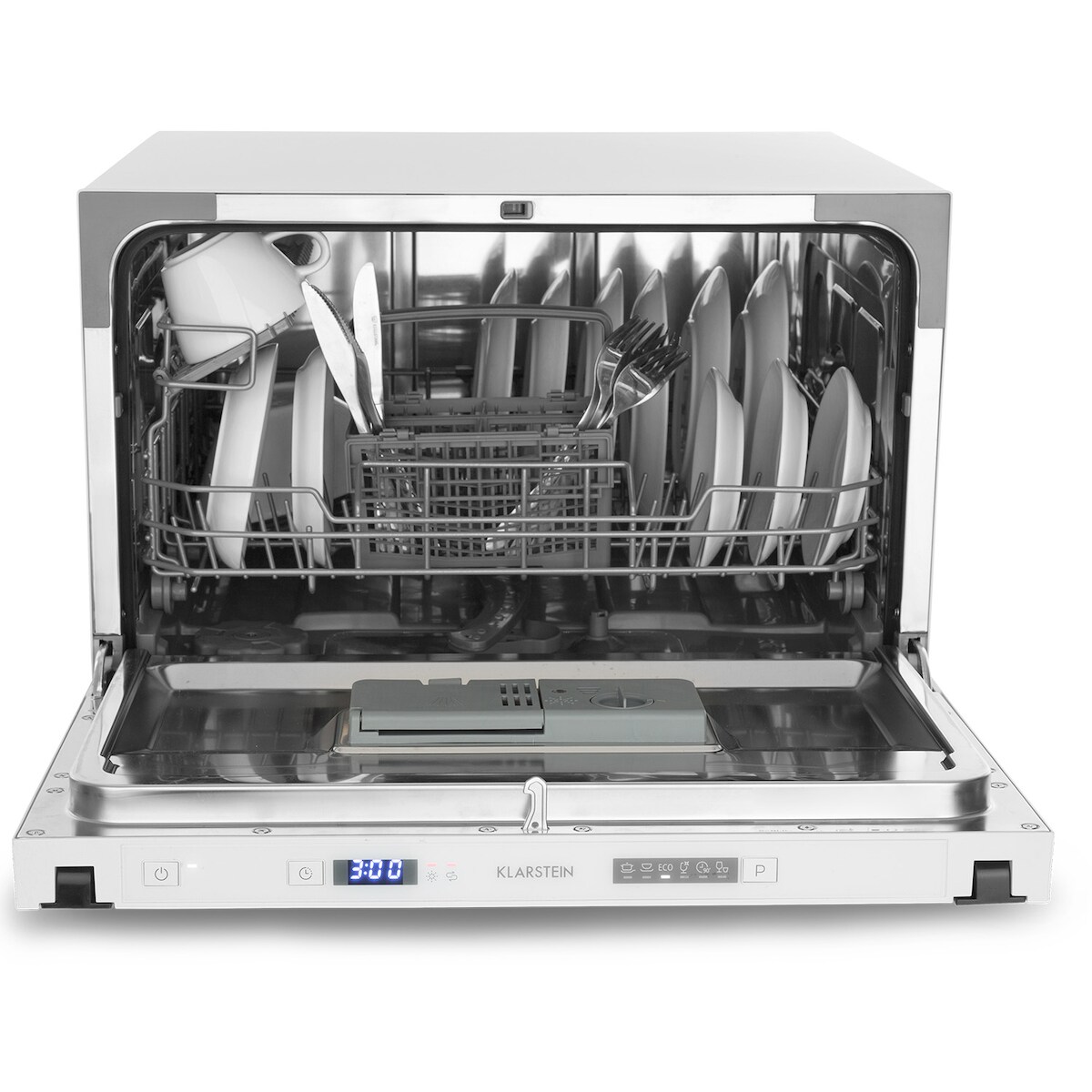Klarstein Havasia UV 6 Secret Einbau-Geschirrspüler UV-Licht 6 Programme Zeder Image