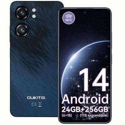TEMU Oukitel C58 Pro Smartphone, 14, 24 (6+18) Gb + 256gb Rom, 50mp + 8mp Camera Mobile Phone, 6.7 Inch 90hz Display 5150mah Cell Phone, Nfc/gps/ 4g