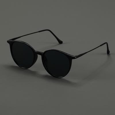 TEMU 1/3pcs Fairmarry Men's Round Frame Casual Personality Fashion Glasses, Pc Polycarbonate, Full Rim, For Daily Leisure, Ordinary Decorative Image