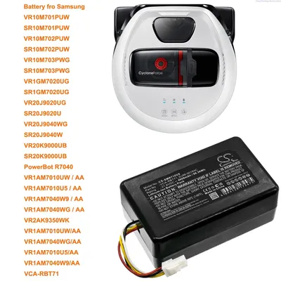 Cameron Sino 4600 mAh Staubsauger-Akku für Samsung SR10M701PUW, SR10M702PUW, SR10M703PWG, SR1GM7020UG, PowerBot R7040, VCA-RBT71 Image