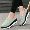Creepers Plattform Schuhe Frauen Wohnungen Frauen Müßiggänger Frühling Herbst Casual Wildleder Leder Schuhe Damen Mokassins Slip Auf Plus Größe 42