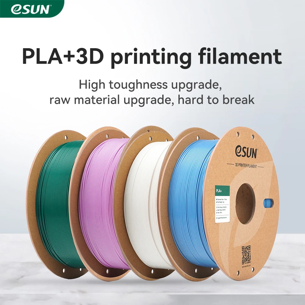eSUN PLA+ 3D-Druckerfilamente 1,75 mm 1 kg verbesserte Farbe PLA Plus 3D-Filament für Bambu Lab Raise3D PLA+ 3D-Druckmaterial Image