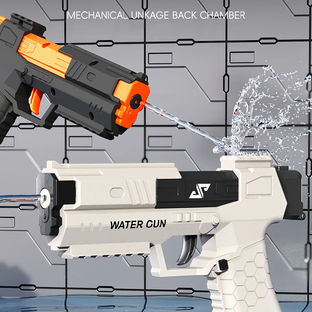 Kinder Sommer Magazin Clip Wasser Pistole nicht Elektrische Pistole Hochdruck Voll Automatische Schießen Wasser Strand Spielzeug Pistole Für Kinder