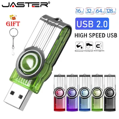 Buntes rotierendes 360 USB-Flash-Laufwerk 128 GB Metall-USB-Stick-Stick 4 GB 8 GB 16 GB 32 GB 64 GB Memory Stick-Stick-USB-Schlüsselanhänger Image