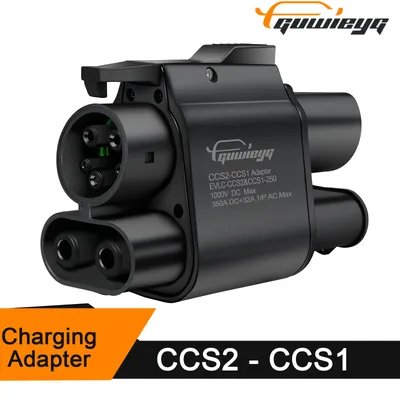 GUWIEYG CCS2 auf CCS1 EV-Ladegerät-Adapter, DC-Schnellladung, passend für tragbares CCS2 Image