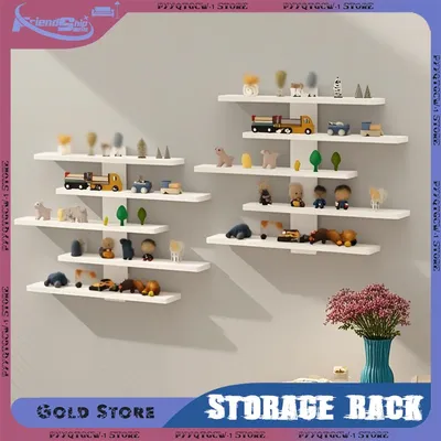 An der Wand montiertes Lagerregal, mehrschichtige Puppen-Organizer-Racks, Studentenwohnheim, Figuren-Display-Racks, Blindbox, Spielzeug-Sortierregal