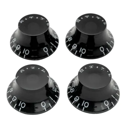 Musiclily Pro Inch Size Fine 24-Spline Top Hat Bell Knobs Tone Volume Control Knobs for USA LP SG