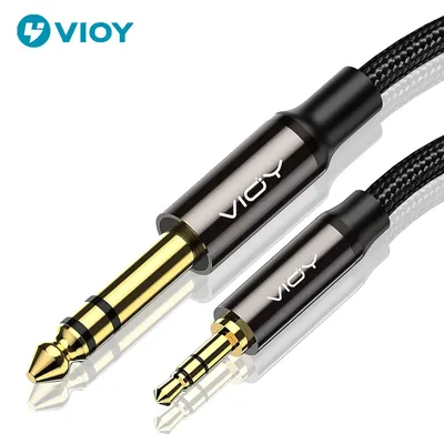 3.5mm To 6.35mm Stereo Audio Cable 1/4 Male To 1/8 Male TRS Bidirectional Audio Jack Cord for
