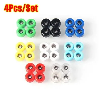 4Pcs New Professional Bearing Wheel PU Metal Urethane Fingerboard Wheels CNC Mini Finger Skate Board