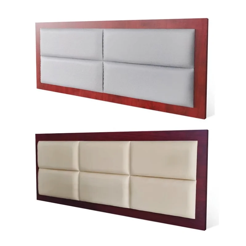 Pannelli testiera letto hotel king size in legno personalizzati montati a parete Pannello testiera letto set camera da letto hotel 5 stelle con comodino