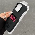 Etichetta inglese metà confezione Soft Shell per IPhone 16 Pro Custodia per IPhone 15 14 13 12 11 Pro Max 16 Plus Cover morbida opaca antigoccia