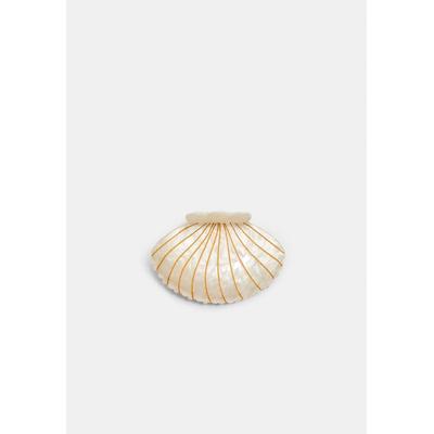 Stradivarius Seashell hair clip White OS