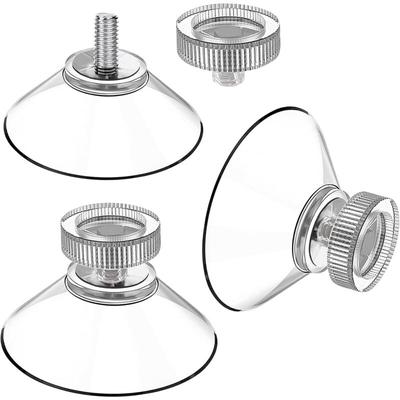 Memkey - Saugnapf Set mit 25 Saugnäpfen ø 40 mm M4 - Transparente Saugknöpfe mit Rändelmutter Image