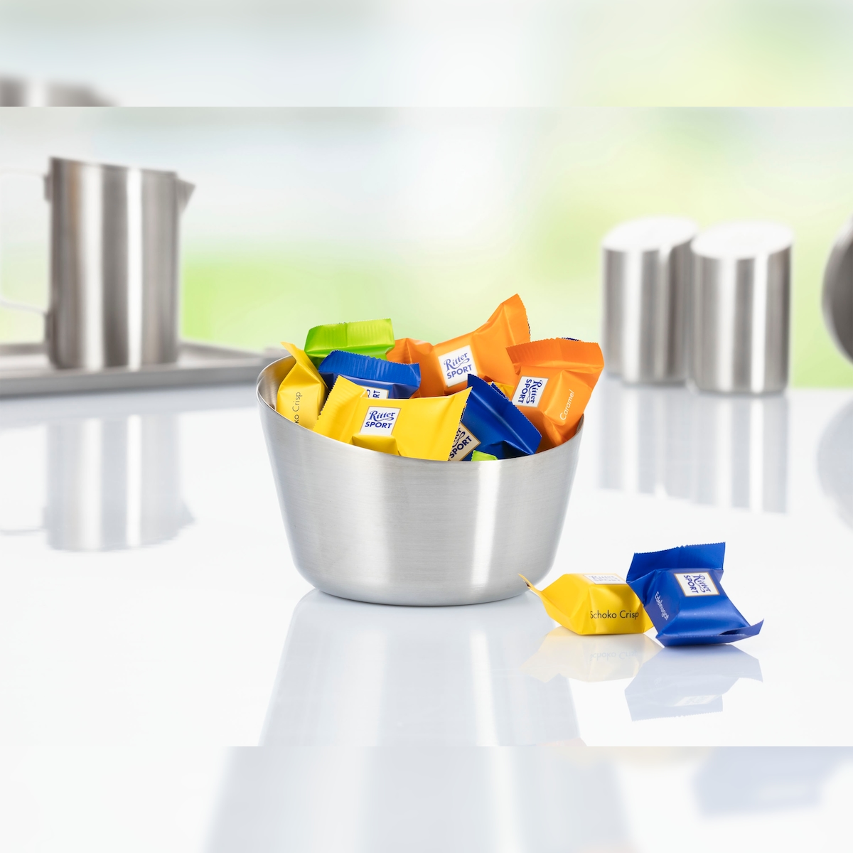 Caterado Snack und Dip Schale VISTA, Durchmesser: 120 mm / 88 mm, Höhe: 74 mm mit gebürsteter Oberfläche, Image