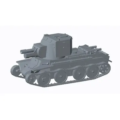 Modellbausatz BT-42 mit schnellem Panzer im Maßstab 1:144 Image