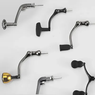 Stainless Steel Reel Handle Rocker Arm Fishing Tackle Grip Foldable Handle Spinning Fishing Reels Replacement Handle Ball Grip