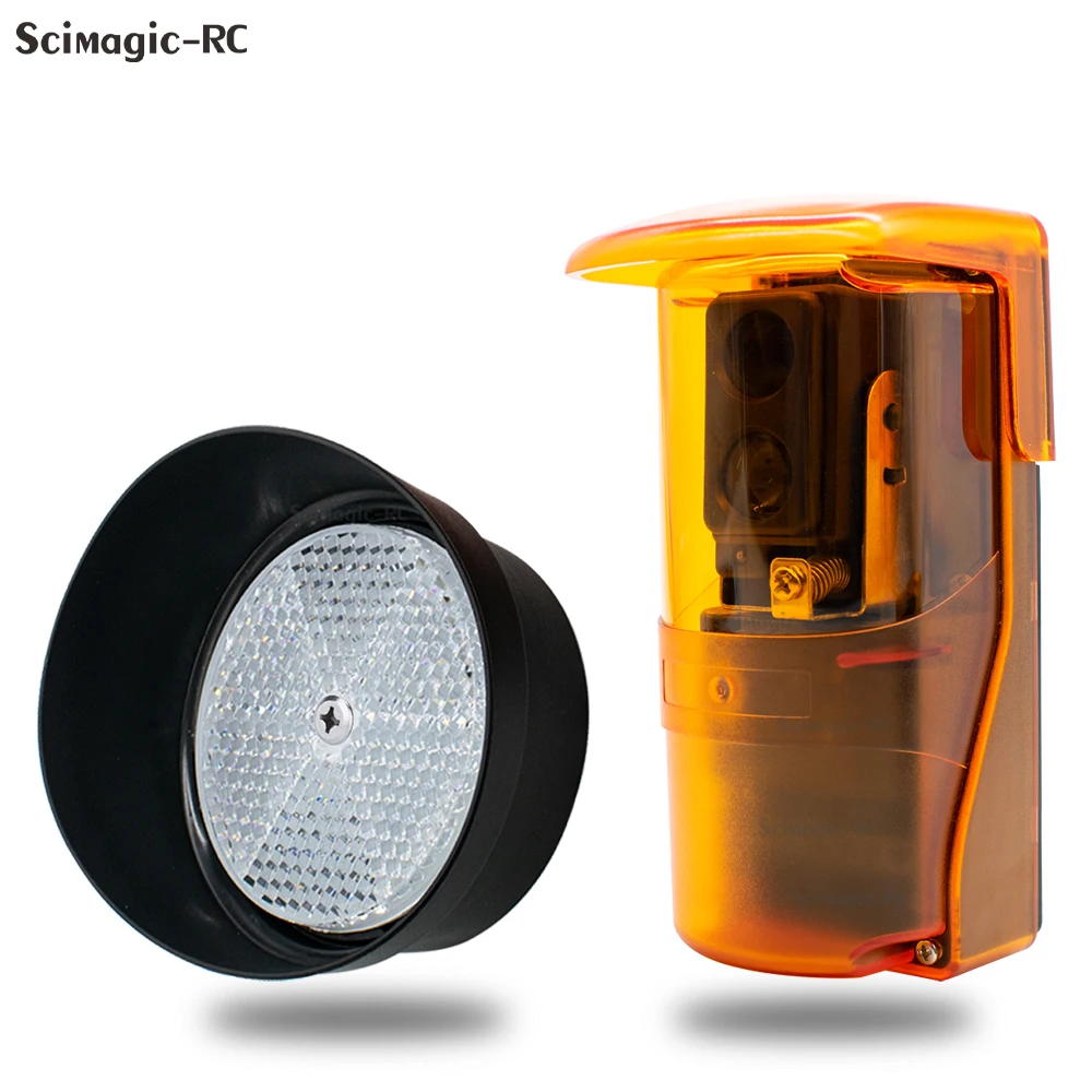 Infrarot-Reflektor-Detektor-Fotozellen-Sensor für Schwenkschiebe-Garagentor-Türöffner-Sicherheit 12-24V DC/AC 7m 12m Image