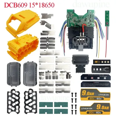 DCB609 Lithium Battery Case BMS PCB Charging Protection Circuit Board Box Housings For DeWalt 20V 60V DCB606 DCB612 For FlexVolt