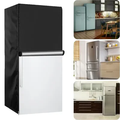 Waterproof Upright Freezer Cover with Zipper - Fridge Protector, Dustproof & Sun-Proof