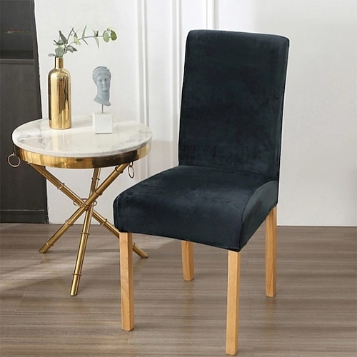 Stuhlhussen für Esszimmerstühle, Stretch-Stuhlhussen für Küche und Esszimmer, abnehmbare und waschbare Stuhlhussen für Zuhause, Hotel, Bankett Image