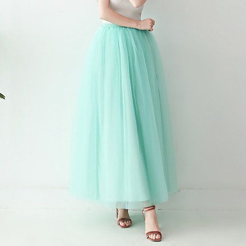 Retro Vintage 1950er Reifrock Krinoline Unterrock Tüllrock A-Linie Kostüm Damen Maskerade Party-Abendmode Cocktailparty Teegesellschaft Erwachsene Rock Image